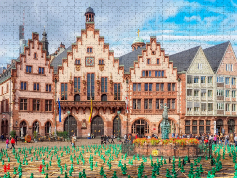 Frankfurt Rathaus Römer - CALVENDO Foto-Puzzle - calvendoverlag 29.99
