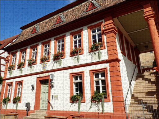 Das barocke Rathaus von 1750 in Freinsheim an der Weinstraße - CALVENDO Foto-Puzzle - calvendoverlag 29.99