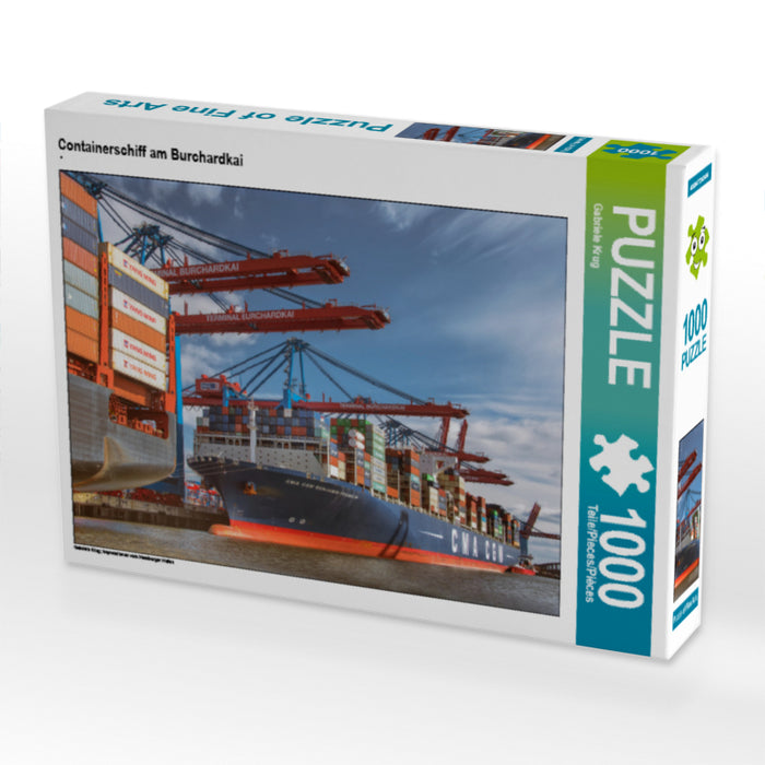 Containerschiff am Burchardkai - CALVENDO Foto-Puzzle - calvendoverlag 29.99