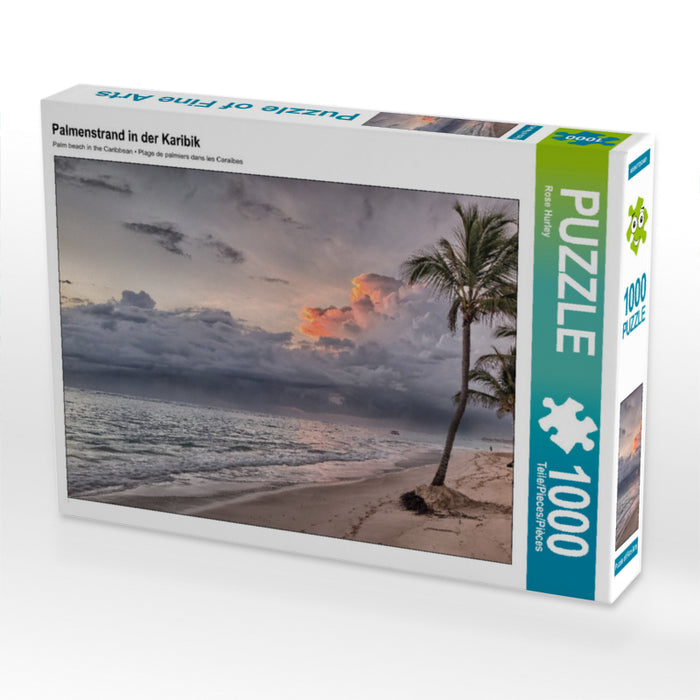 Palm beach in the Caribbean - CALVENDO photo puzzle 