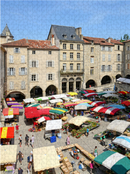 Markt von Villefranche de Rouergue - CALVENDO Foto-Puzzle - calvendoverlag 29.99