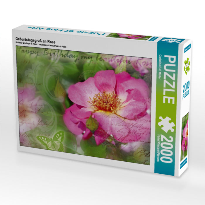 Geburtstagsgruß an Rose - CALVENDO Foto-Puzzle - calvendoverlag 29.99