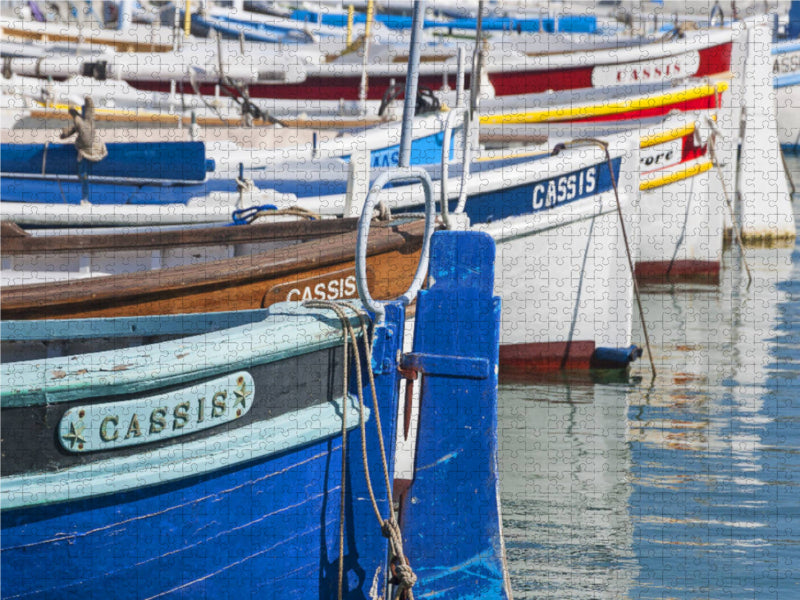 Fischerboote in Cassis - CALVENDO Foto-Puzzle