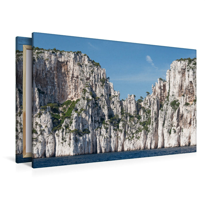 Premium Textil-Leinwand Premium Textil-Leinwand 120 cm x 80 cm quer Nationalpark Calanques