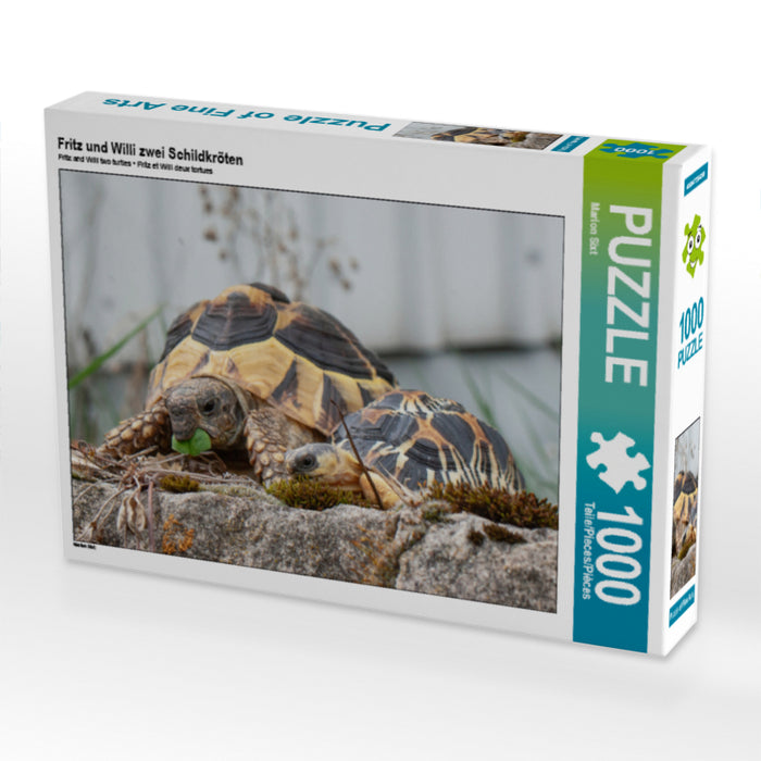 Fritz und Willi zwei Schildkröten - CALVENDO Foto-Puzzle - calvendoverlag 29.99