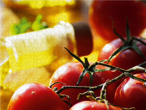 Wunderbar frische Tomaten an Olivenöl - CALVENDO Foto-Puzzle - calvendoverlag 29.99