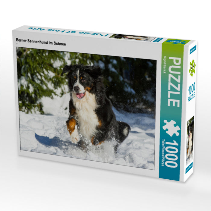 Berner Sennenhund im Schnee - CALVENDO Foto-Puzzle - calvendoverlag 29.99
