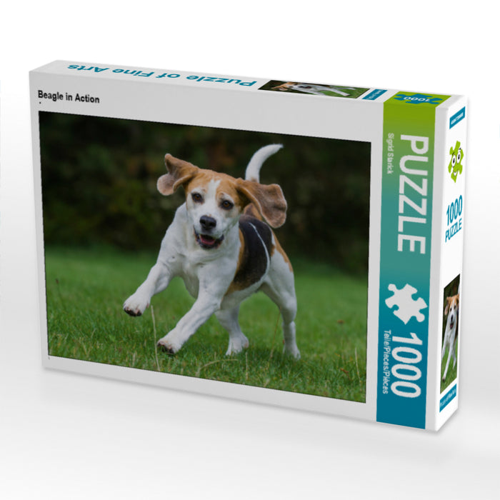 Beagle in Action - CALVENDO Foto-Puzzle - calvendoverlag 29.99