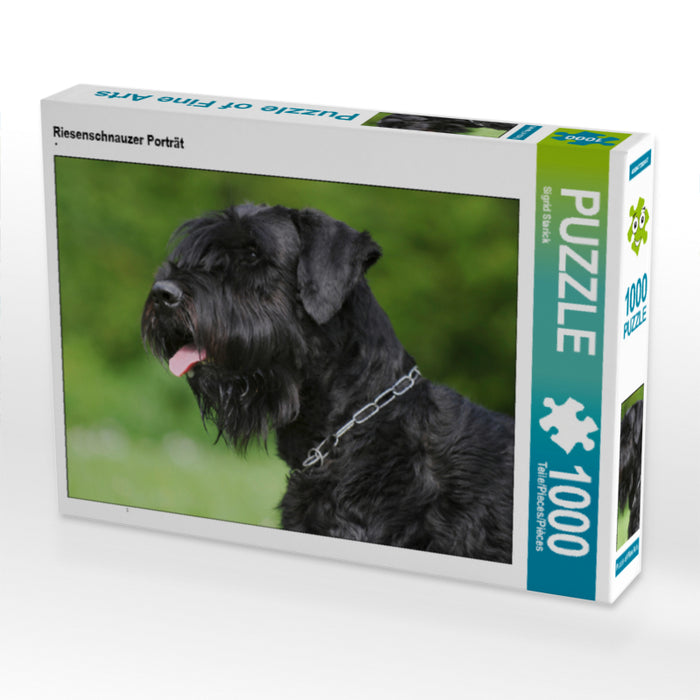 Riesenschnauzer Porträt - CALVENDO Foto-Puzzle - calvendoverlag 29.99