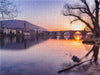 Sonnenuntergang bei Heidelberg - CALVENDO Foto-Puzzle - calvendoverlag 29.99