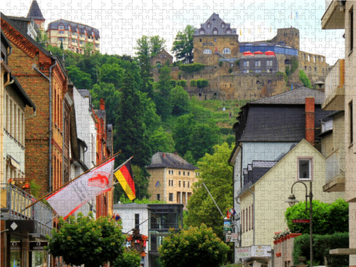 St. Goar am Mittelrhein mit Blick auf die Burg Rheinfels - CALVENDO Foto-Puzzle - calvendoverlag 29.99