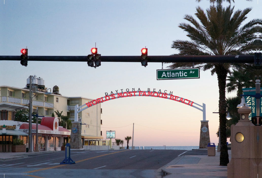 Premium textile canvas Premium textile canvas 120 cm x 80 cm landscape Daytona Beach 