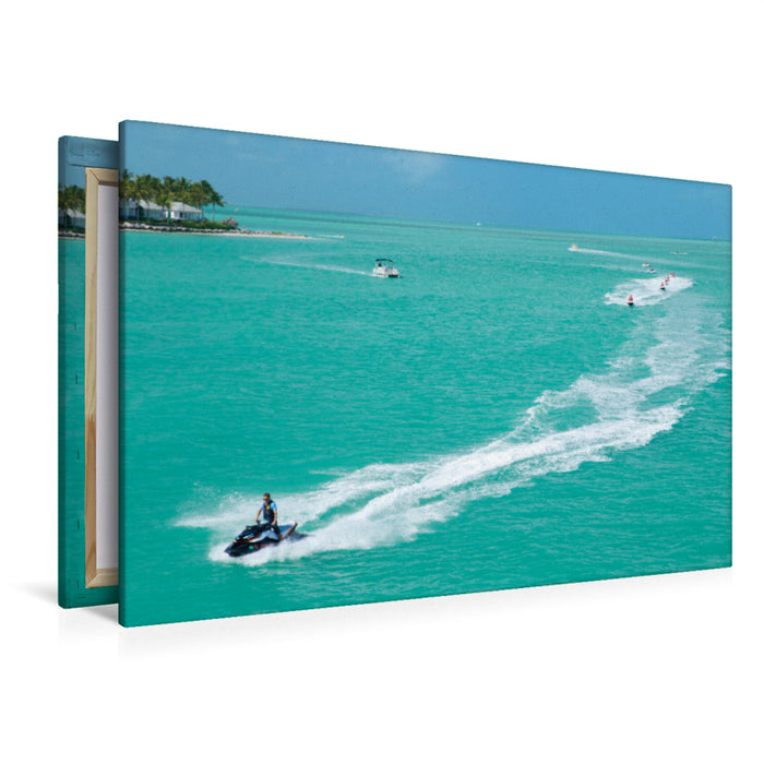 Premium textile canvas Premium textile canvas 120 cm x 80 cm landscape Key West 