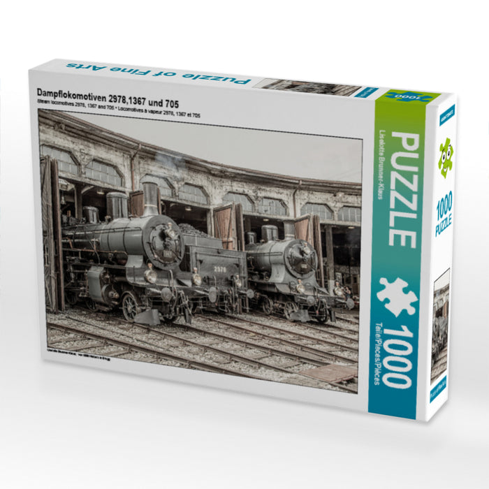 Dampflokomotiven 2978,1367 und 705 - CALVENDO Foto-Puzzle - calvendoverlag 29.99