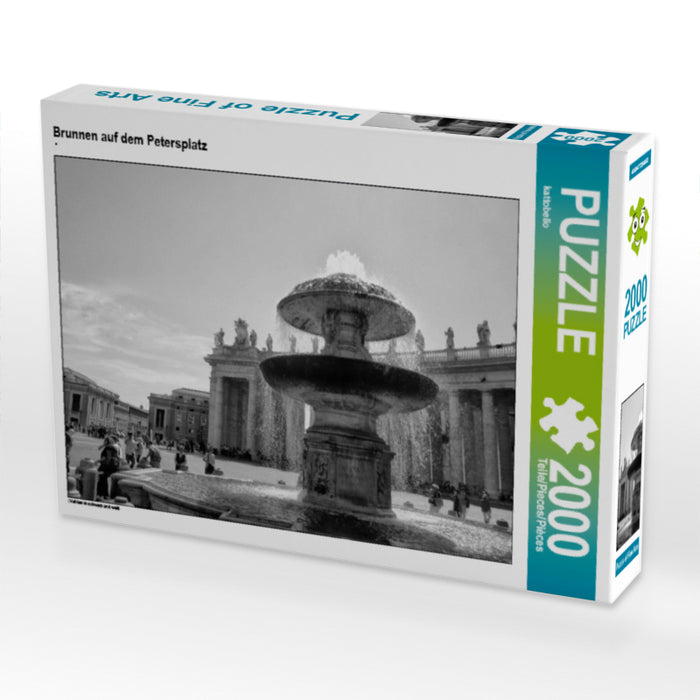 Brunnen auf dem Petersplatz - CALVENDO Foto-Puzzle - calvendoverlag 39.99