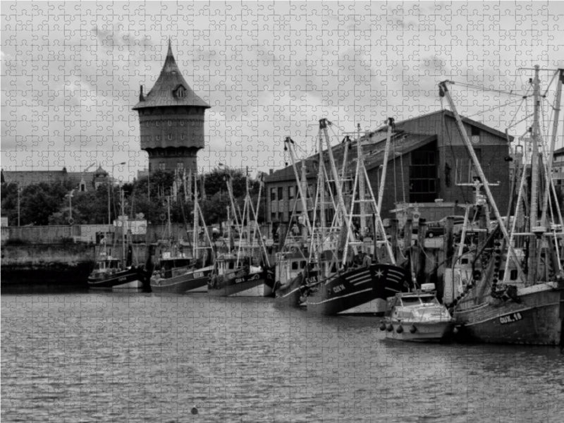 Krabbenkutter in Cuxhaven Hafen - CALVENDO Foto-Puzzle - calvendoverlag 39.99