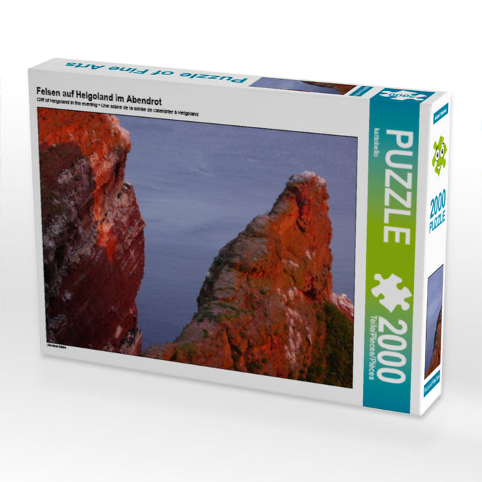 Felsen auf Helgoland im Abendrot - CALVENDO Foto-Puzzle - calvendoverlag 39.99