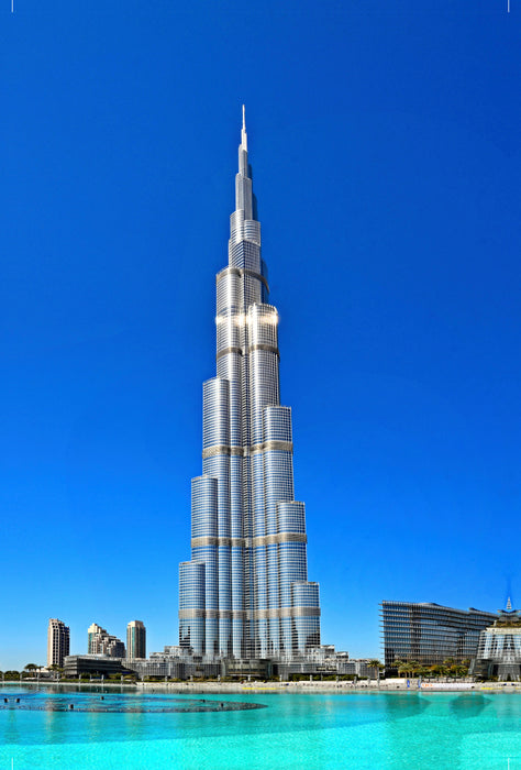 Premium Textil-Leinwand Premium Textil-Leinwand 80 cm x 120 cm  hoch Burj Khalifa