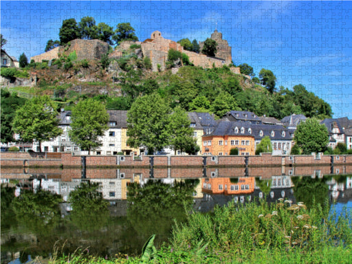 Blick auf die Burgruine Saarburg - CALVENDO Foto-Puzzle - calvendoverlag 29.99