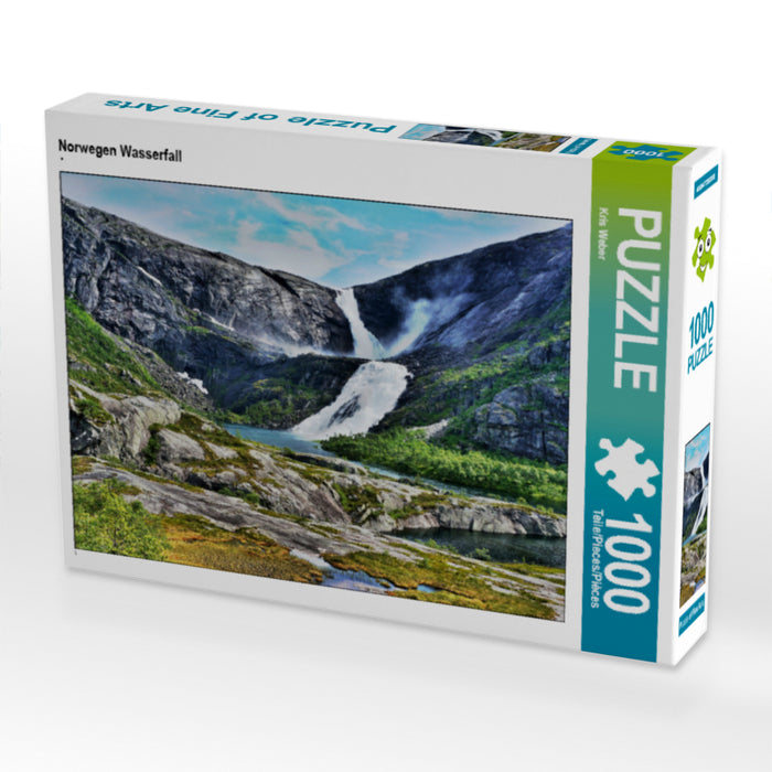 Norwegen Wasserfall - CALVENDO Foto-Puzzle - calvendoverlag 29.99