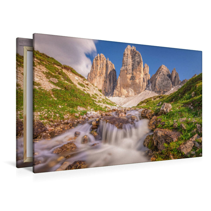 Premium Textil-Leinwand Premium Textil-Leinwand 120 cm x 80 cm quer Ein Motiv aus dem Kalender Dolomiten, Alpenparadies im Norden Italiens