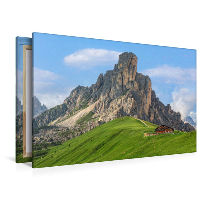 Premium Textil-Leinwand Premium Textil-Leinwand 120 cm x 80 cm quer Ein Motiv aus dem Kalender Dolomiten, Alpenparadies im Norden Italiens