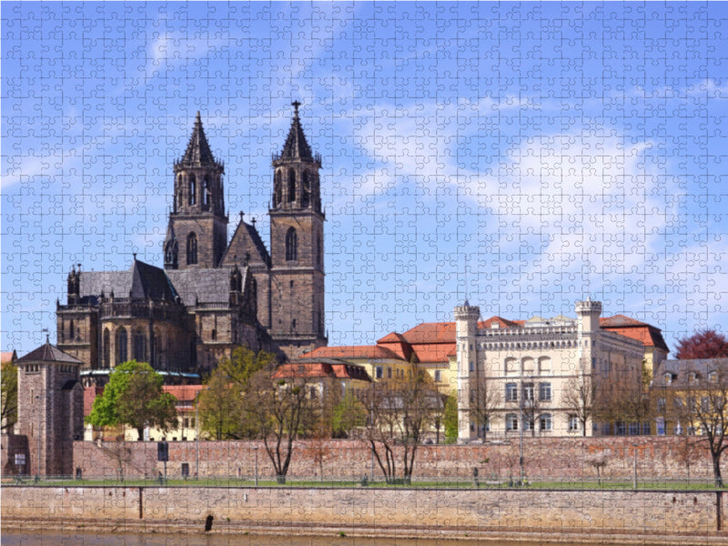Dom zu Magdeburg St. Mauritius und Katharina im Frühling - CALVENDO Foto-Puzzle - calvendoverlag 29.99
