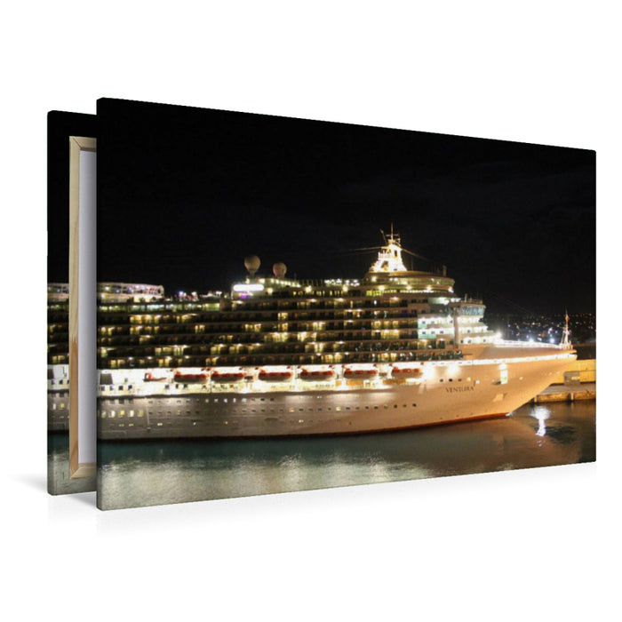 Premium Textil-Leinwand Premium Textil-Leinwand 120 cm x 80 cm quer MS Ventura Kreuzfahrtschiff