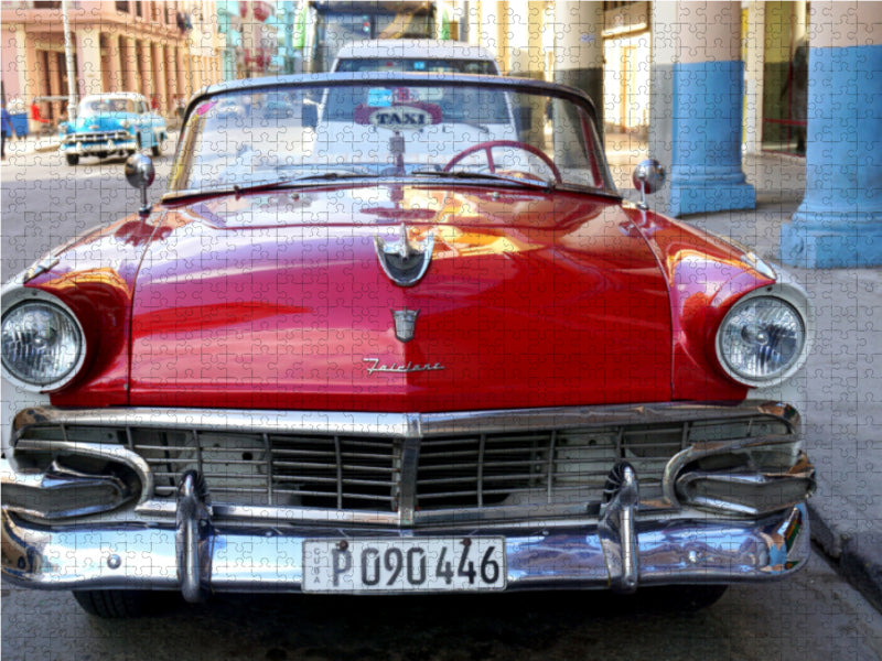 Der Oldtimer Ford Sunliner in Havanna - CALVENDO Foto-Puzzle - calvendoverlag 29.99