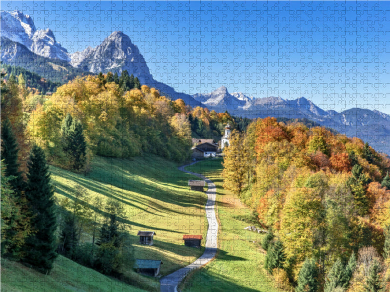 Werdenfelser Land - Bayern - CALVENDO Foto-Puzzle - calvendoverlag 29.99