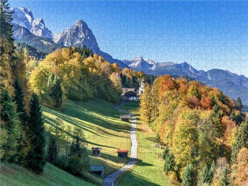 Werdenfelser Land - Bayern - CALVENDO Foto-Puzzle