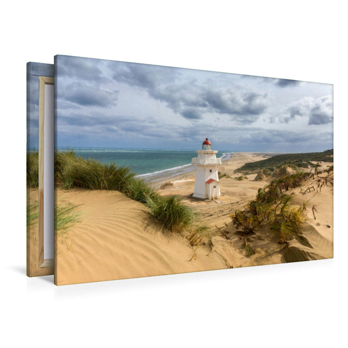 Premium Textil-Leinwand Premium Textil-Leinwand 120 cm x 80 cm quer Pouto Point Lighthouse