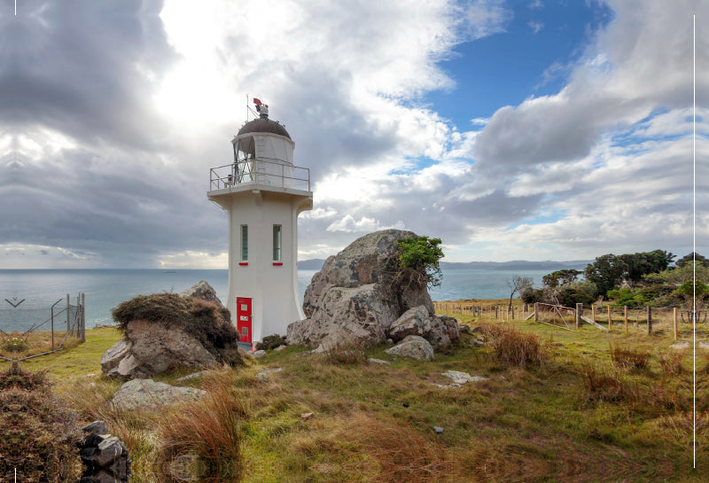 Premium Textil-Leinwand Premium Textil-Leinwand 90 cm x 60 cm quer Baring Head Lighthouse