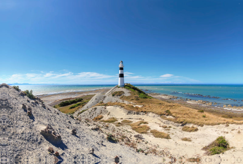 Toile textile haut de gamme Toile textile haut de gamme 120 cm x 80 cm paysage Phare de Cape Campbell 