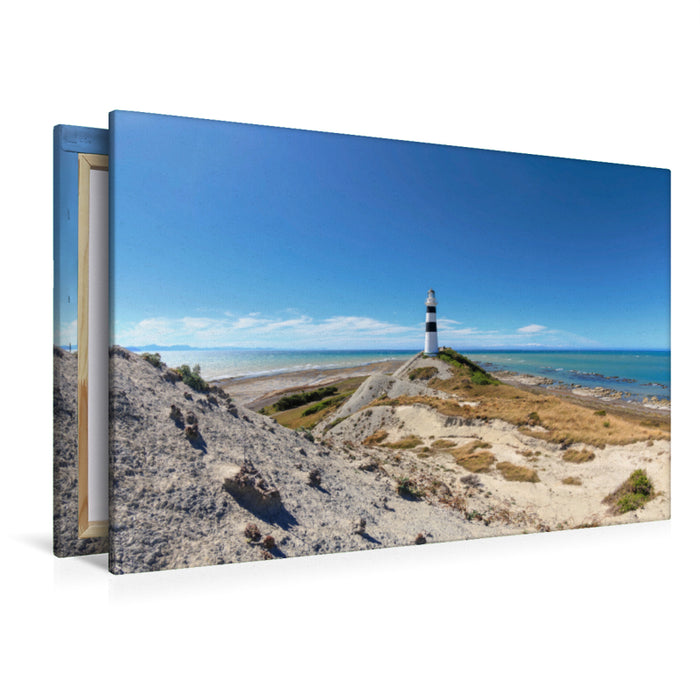 Toile textile haut de gamme Toile textile haut de gamme 120 cm x 80 cm paysage Phare de Cape Campbell 