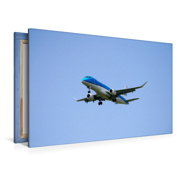 Toile textile haut de gamme Toile textile haut de gamme 120 cm x 80 cm paysage Embraer ERJ-175 