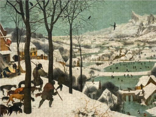 Jäger im Schnee (Winter) - 1565 - CALVENDO Foto-Puzzle - calvendoverlag 29.99