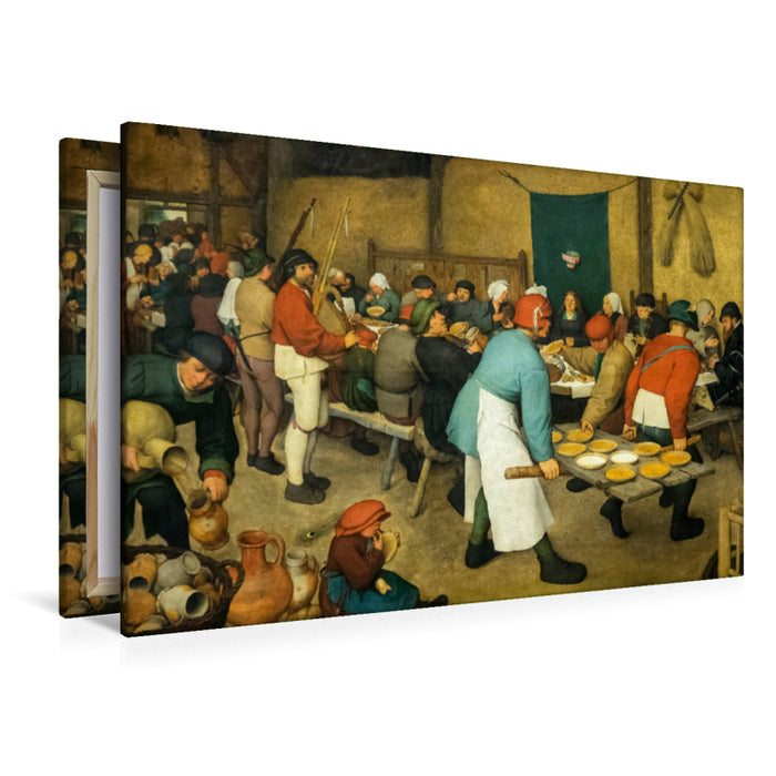 Premium Textil-Leinwand Premium Textil-Leinwand 120 cm x 80 cm quer Ein Motiv aus dem Kalender Pieter Bruegel d.Ä.