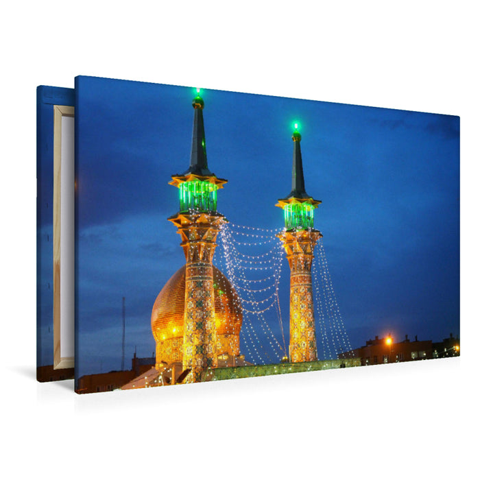 Premium Textil-Leinwand Premium Textil-Leinwand 120 cm x 80 cm quer Imamzade Abdullah Moschee, Hamadan
