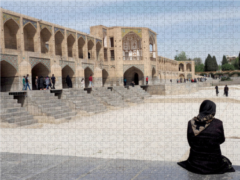 Si-o-se Pol (33-Bogen-Brücke), Isfahan - CALVENDO Foto-Puzzle - calvendoverlag 29.99