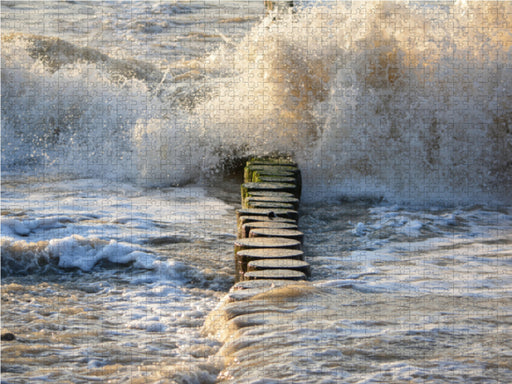 Das Meer zeigt sich von der wilden Seite - CALVENDO Foto-Puzzle - calvendoverlag 29.99