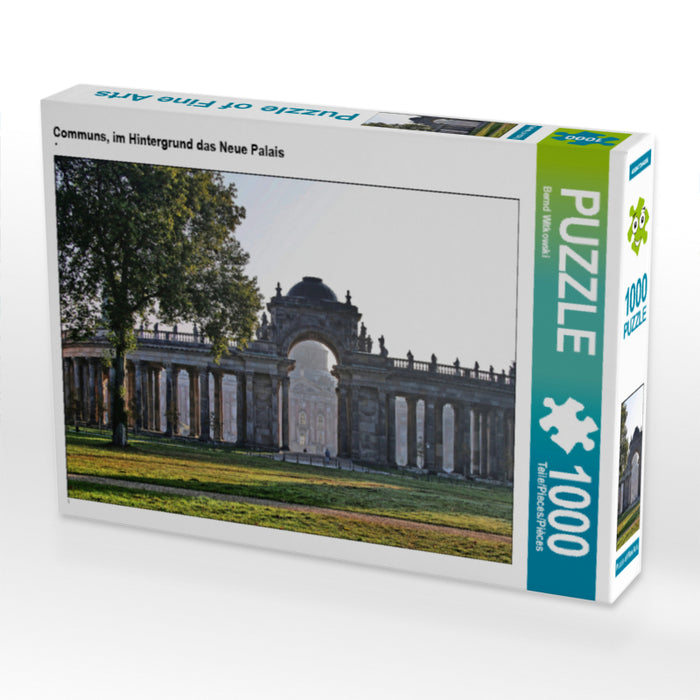 Communs, im Hintergrund das Neue Palais - CALVENDO Foto-Puzzle - calvendoverlag 29.99