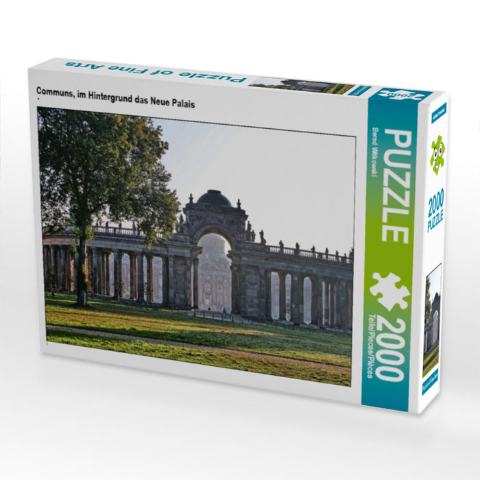 Communs, im Hintergrund das Neue Palais - CALVENDO Foto-Puzzle - calvendoverlag 29.99