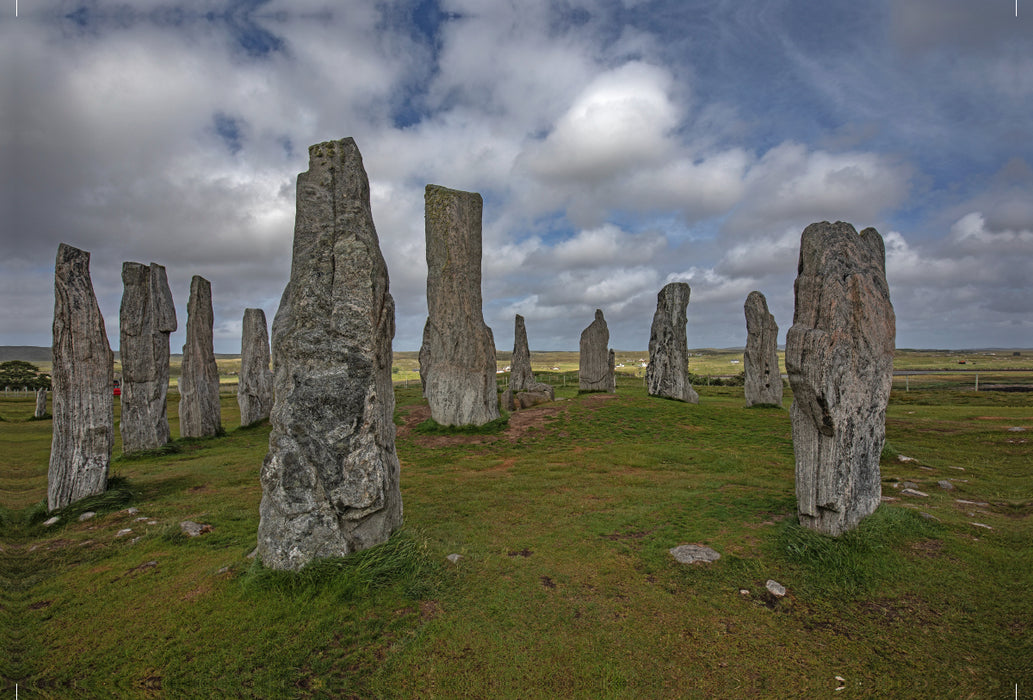 Premium textile canvas Premium textile canvas 120 cm x 80 cm landscape Callanish Stones - Gaelic Calanais 