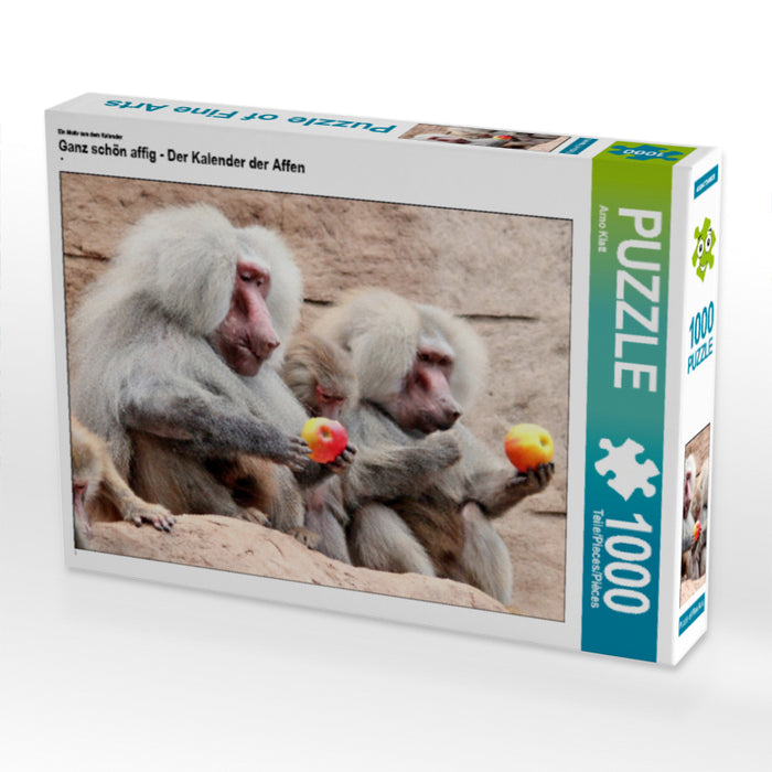 Ganz schön affig - Der Kalender der Affen - CALVENDO Foto-Puzzle - calvendoverlag 29.99