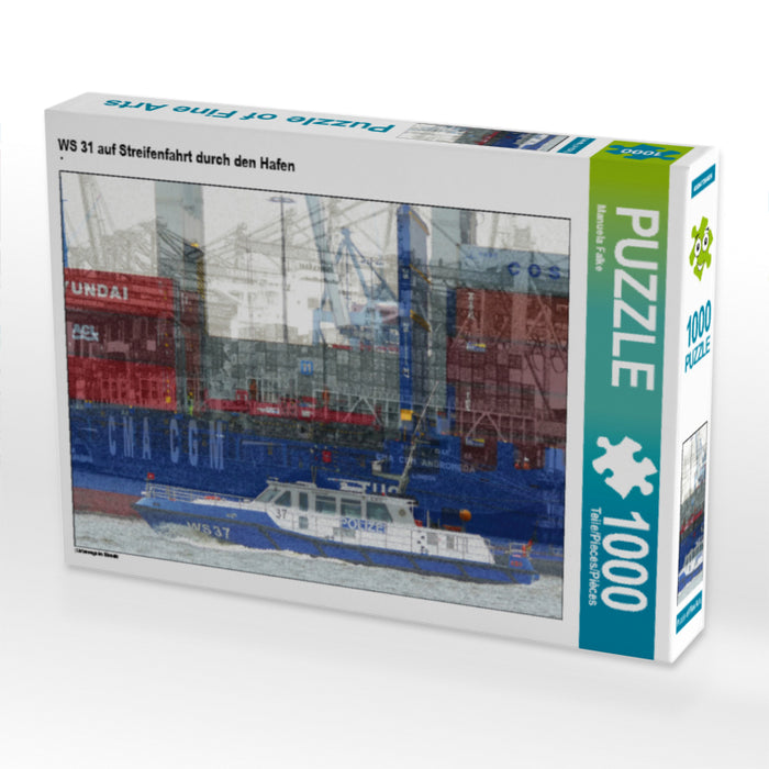 WS 31 auf Streifenfahrt durch den Hafen - CALVENDO Foto-Puzzle - calvendoverlag 29.99