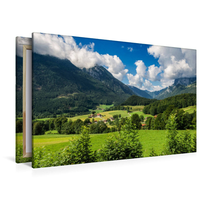 Premium Textil-Leinwand Premium Textil-Leinwand 120 cm x 80 cm quer Berchtesgadener Land