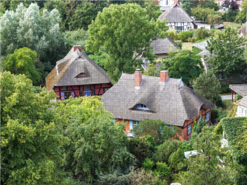 Blick von der Wustrower Kirche - CALVENDO Foto-Puzzle - calvendoverlag 29.99