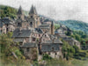 Conques, auf den Wegen von Saint-Jacques-de-Compostelle (Aveyron) - CALVENDO Foto-Puzzle - calvendoverlag 39.99