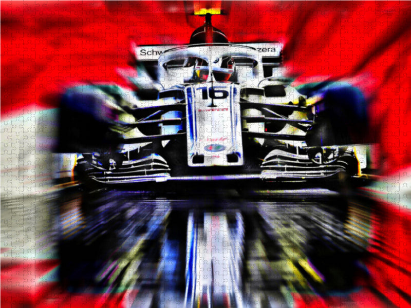 Charles Leclerc ist erst der dritte Monegasse in der Formel 1 und wird als großes Talent gehandelt. - CALVENDO Foto-Puzzle - calvendoverlag 29.99